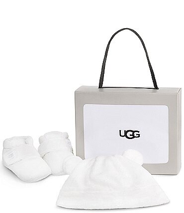 Image of UGG® Kid's Bixbee And Beanie Crib Shoes Gift Set (Infant)