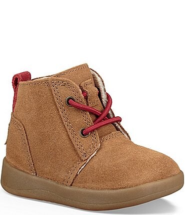 Image of UGG® Boys' Kristjan Suede Crib Shoe Booties (Infant)