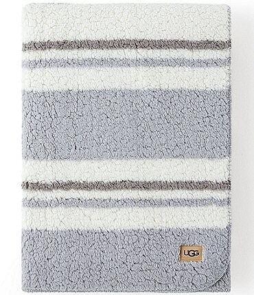 Image of UGG Lindy Striped Sherpa Throw