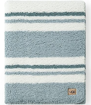Image of UGG Lindy Striped Sherpa Throw