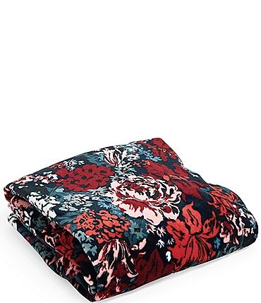 Image of Vera Bradley Floral Plush Throw Blanket