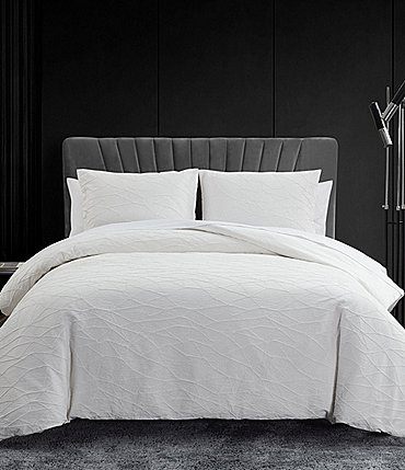 Image of Vera Wang Abstract Crinkle Reversible Comforter Mini Set
