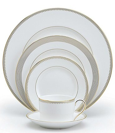 Image of Vera Wang by Wedgwood Golden Grosgrain 5-Piece Place Setting