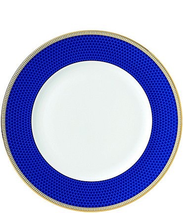 Image of Wedgwood Blue Hibiscus Bone China Dinner Plate