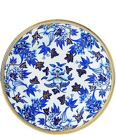 Image of Wedgwood Blue Hibiscus Bone China Salad Plate