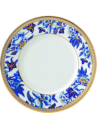 Image of Wedgwood Blue Hibiscus Bone China Bread & Butter Plate
