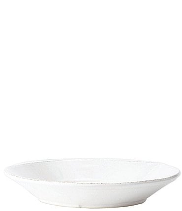 Image of VIETRI  Melamine Lastra White Shallow Bowl