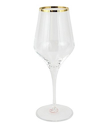 Image of VIETRI Contessa Collection Gold or Platinum Iced Beverage Glass