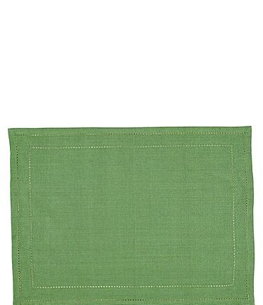 Image of VIETRI Cotone Linens Placemats with Double Stitching - Set of 4
