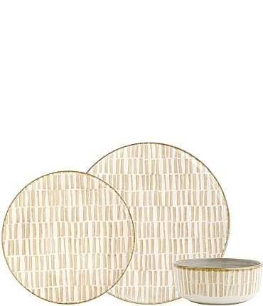 Image of VIETRI Earth Bamboo 3-Piece Place Setting