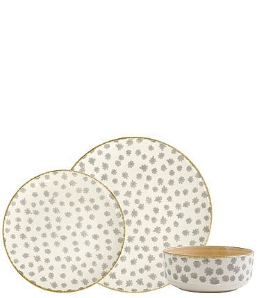 Image of VIETRI Earth Flower 3-Piece Place Setting