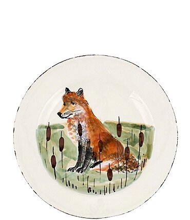 Image of VIETRI Festive Fall Wildlife Fox Salad Plate