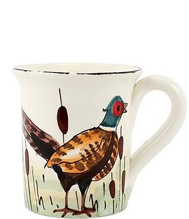 Image of VIETRI Festive Fall Wildlife Pheasant Mug