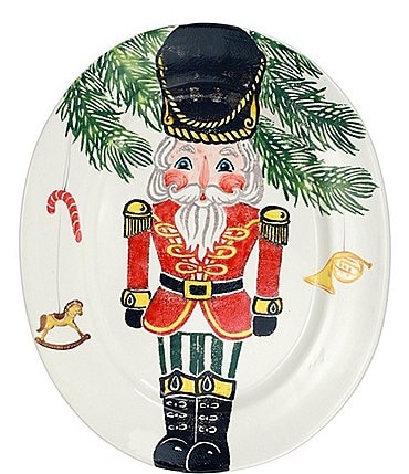 Image of VIETRI Holiday Nutcrackers Large Oval Platter