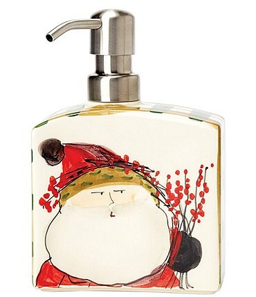 Image of VIETRI Holiday Old St Nick Soap Dispenser