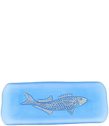 Image of VIETRI Isola Glass Small Fish Rectangular Tray