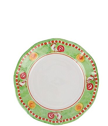 Image of VIETRI Melamine Campagna Chicken Gallina Print Salad Plate