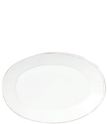 Image of VIETRI Melamine Lastra White Oval Platter