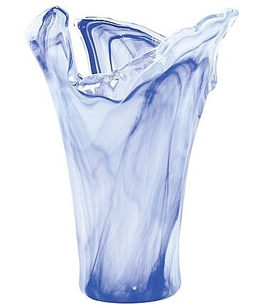 Image of VIETRI Onda Glass Cobalt Large Vase