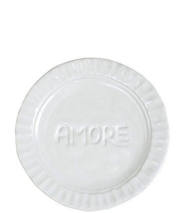 Image of VIETRI Pietra Serena Amore Plate