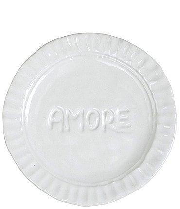 Image of VIETRI Pietra Serena Amore Plate