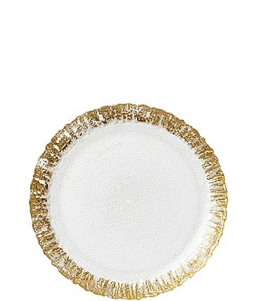 Image of VIETRI Rufolo Glass Gold Salad Plate