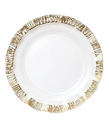 Image of VIETRI Rufolo Glass Gold Service Plate/Charger