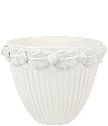Image of VIETRI Rustic Garden Acanthus Leaf Planter/Cachepot