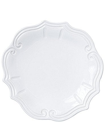Image of VIETRI Sinc Incanto Stone White Baroque Dinner Plate