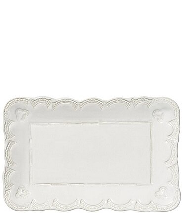 Image of VIETRI Incanto Stone Lace Small Rectangular Platter