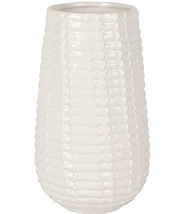 Image of VIETRI Tessere Basketweave Tall Vase