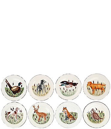 Image of VIETRI Wildlife Assorted Salad Plates - Set of 8
