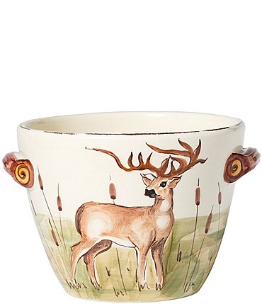 Image of VIETRI Festive Fall Collection Wildlife Handled Ice Bucket