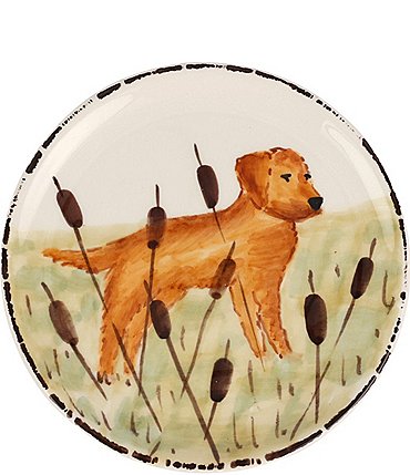 Image of VIETRI Wildlife Hunting Dog Canape Plate