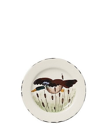 Image of VIETRI Festive Fall Collection Wildlife Mallard Salad Plate