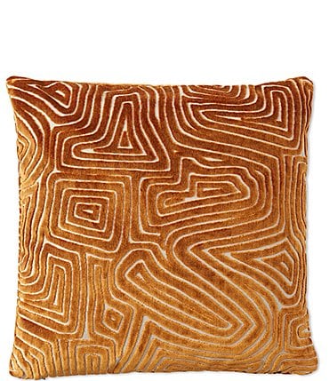 Image of Villa By Noble Excellence Amber Velvet Square Pillow