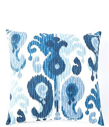 Image of Villa by Noble Excellence Blue Ikat Stillwater Filled Euro Sham