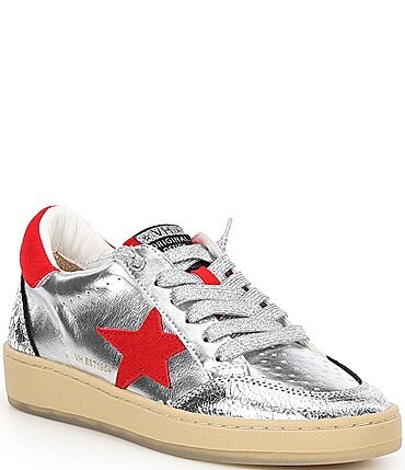 Image of Vintage Havana Denisse Metallic Leather Collegiate Sneakers