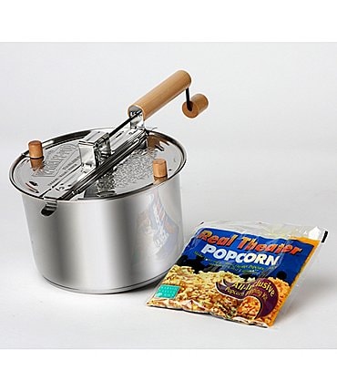 Image of Wabash Valley Farms Stainless Steel with Metal Gears Whirley Popcorn Maker