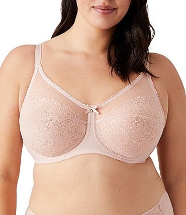 Image of Wacoal Retro Chic Full Figure Underwire Lace Bra