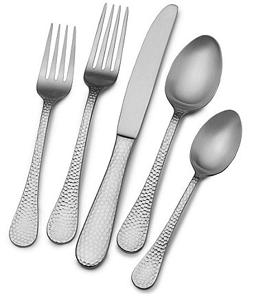 Image of Wallace Satin Brooklyn 20-Piece Stainless Steel Flatware Set