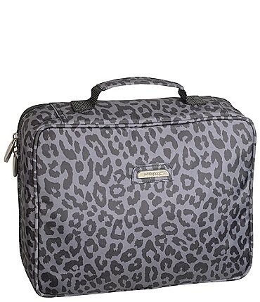 Image of Wally Bags Leopard Print Deluxe Toiletry Bag