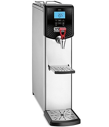 Image of Waring Commercial 5-Gallon Countertop Stainless Steel Auto-Refill Programmable Hot Water Dispenser with LCD Display, 120V