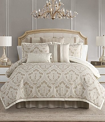 Image of Waterford Arderra Woven Damask Comforter Set