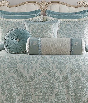 Image of Waterford Castle Cove Collection Woven Damask Jacquard Reversible Comforter Set