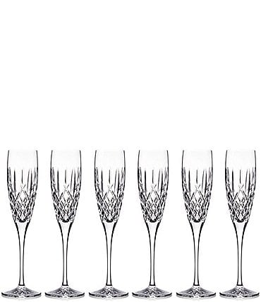 Image of Waterford Crystal Araglin Encore Collection Flute Glasses, Set of 6
