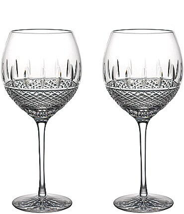 Image of Waterford Crystal Irish Lace White Wine Glasses, Set of 2