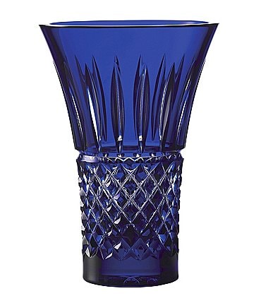 Image of Waterford Crystal Tramore Blue Flared Vase, 8"