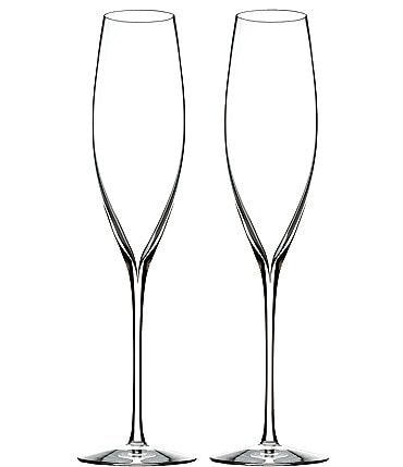 Image of Waterford Elegance Collection Classic Crystal Champagne Flute Pair
