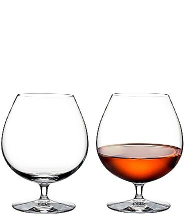Image of Waterford Elegance Series Crystal Brandy Glass Pair